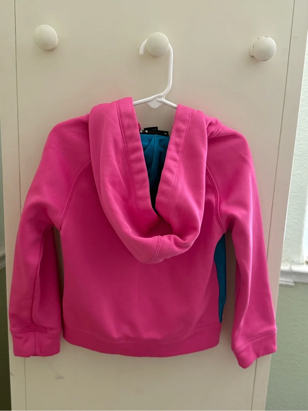 Under Armour Pink & Teal Full-Zip Girls' Hoodie